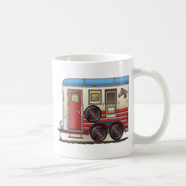 Horse Trailer Camper Coffee Mug (Right)