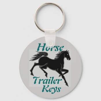 Horse Trailer Keys Keychain by hungaricanprincess at Zazzle
