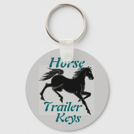 Horse Trailer Keys Keychain