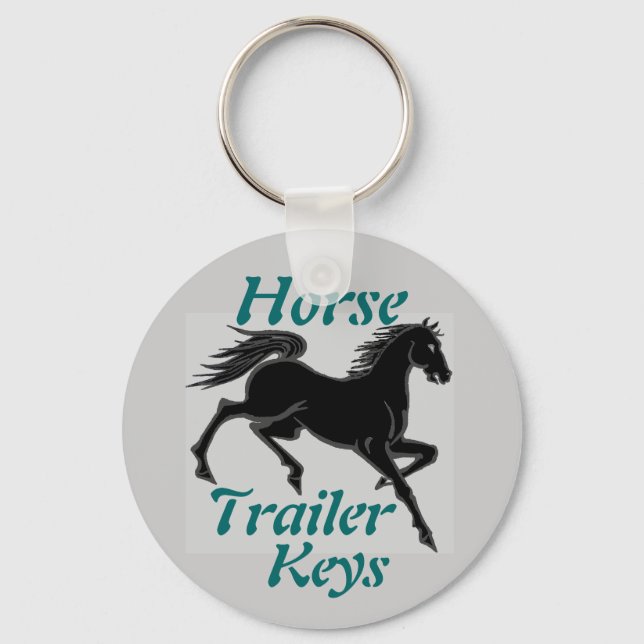 Horse Trailer Keys Keychain (Front)