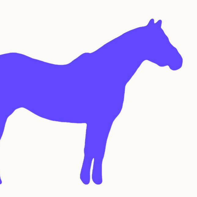 Horse Trainer Business Blue Simple and Modern Card (Horse Simple Colorful
)