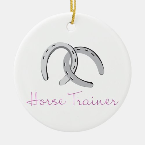 Horse Trainer Ceramic Ornament