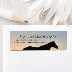 Horse Trainer Professional Equine Mail Label