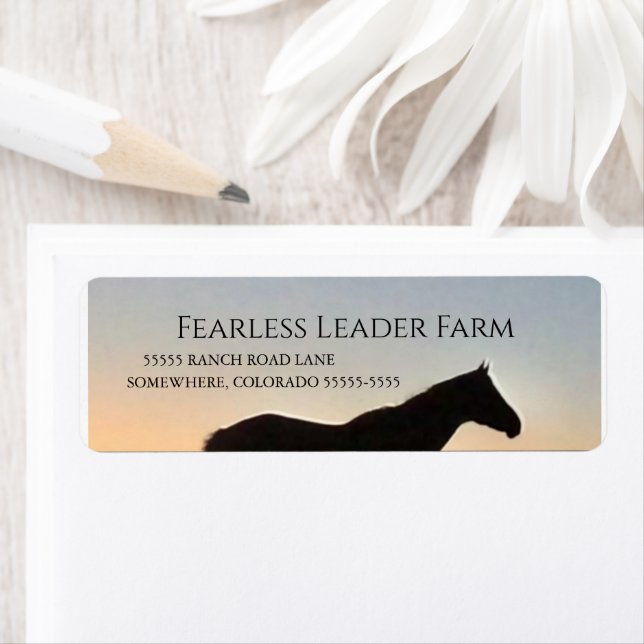 Horse Trainer Professional Equine Mail Label (Insitu)
