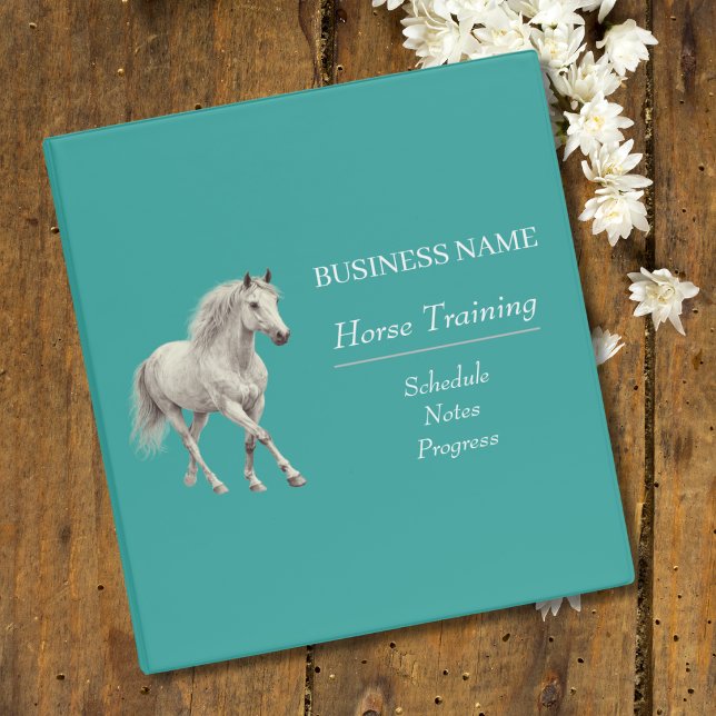 Horse Trainer Riding Lessons Organization 3 Ring Binder (Creator Uploaded)