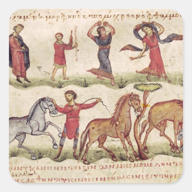 Horse Trainers Square Sticker (Front)