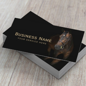 Horse Training Equestrian Horseback Riding Equine Business Card by cardfactory at Zazzle