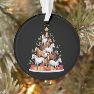 Horse Tree Christmas Horses Xmas Gifts Ornament