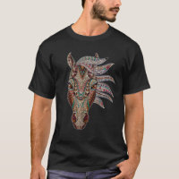 Horse Tribal Abstract Art Native American Geometri