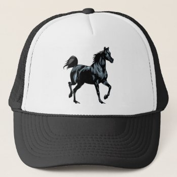 Horse Trucker Hat by JeanPittenger_7777 at Zazzle