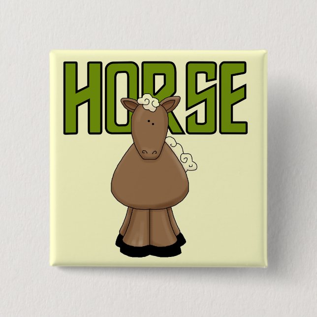 Horse Tshirts and Gifts Button (Front)