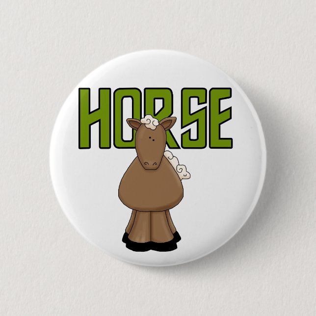 Horse Tshirts and Gifts Button (Front)