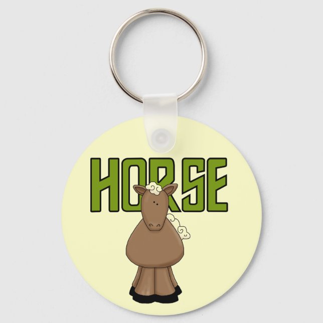 Horse Tshirts and Gifts Keychain (Front)