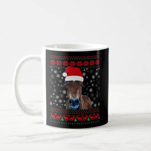 Horse Ugly Christmas Sweater Lover Gift Coffee Mug