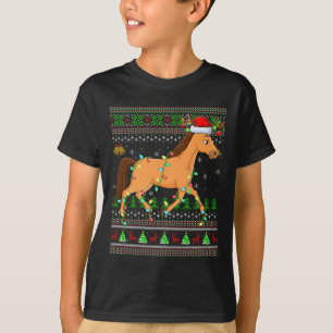 Horse Ugly Christmas Sweaters Holiday Santa Cute X