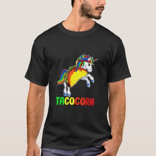 Horse Unicorn Taco Mexican Festival T_Shirt