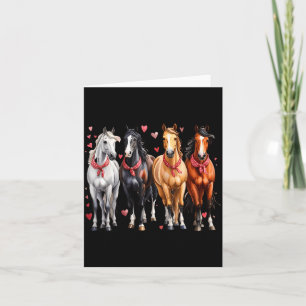Horse valentine heart love western valentines day card