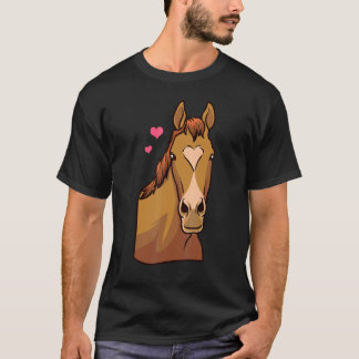 Horse Valentines Day Shirt Heart Pony Horseback Ri