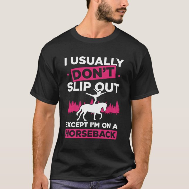 Horse Vaulting For Horse Vaulter Vaulting And T-Shirt (Front)