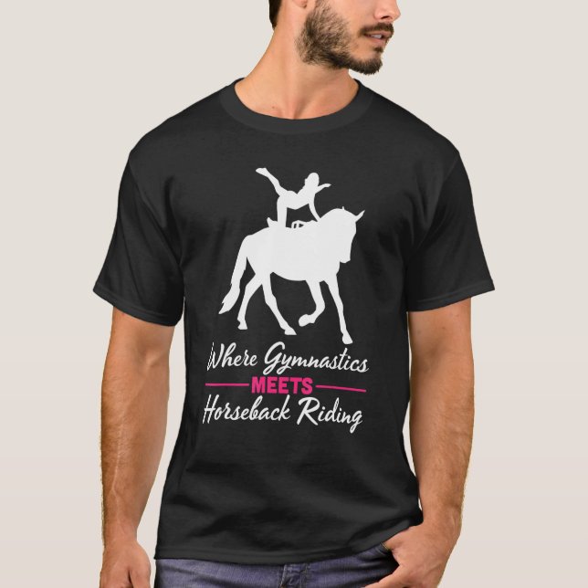 Horse Vaulting For Horse Vaulter Vaulting Girls An T-Shirt (Front)