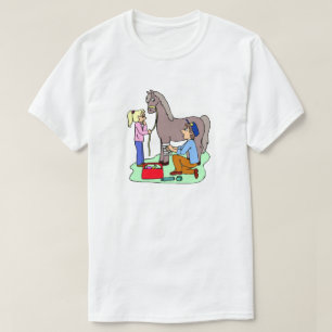 Horse Vet Theme Equine Veterinarian T-Shirt