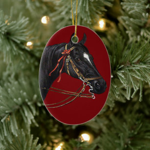 Horse Vintage Art Ornament