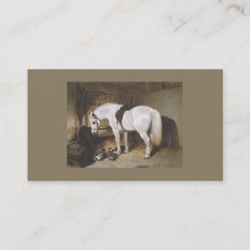 Horse Vintage Business Card by horsesense at Zazzle