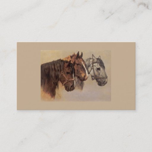 Customizable Horse Vintage Business Card