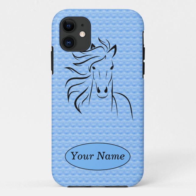 Horse w/Blue Background iPhone 5/5s Case (Back)