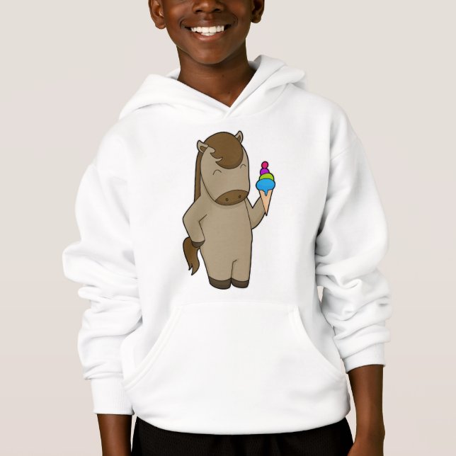 Horse Waffle ice cream Hoodie (Front)