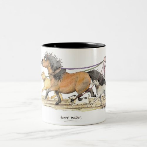 Horse Walker Mug Two_Tone Coffee Mug