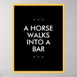 Horse Walks Into a Bar Poster