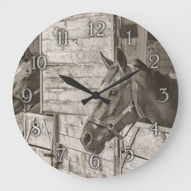 Horse wall clock Zazzle