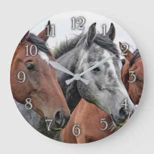 Horse wall clock
