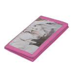 Horse Wallet- Watercolor Style, Peach/pink Tri-fold Wallet at Zazzle