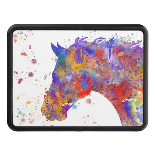 Horse Watercolor Hitch Cover