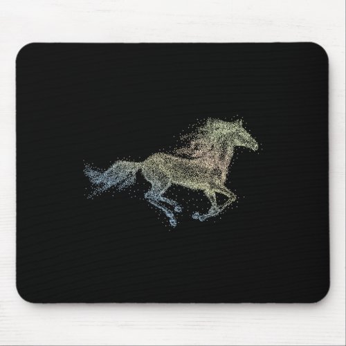 Horse Watercolor I Love Horses Horseback Riding Eq Mouse Pad