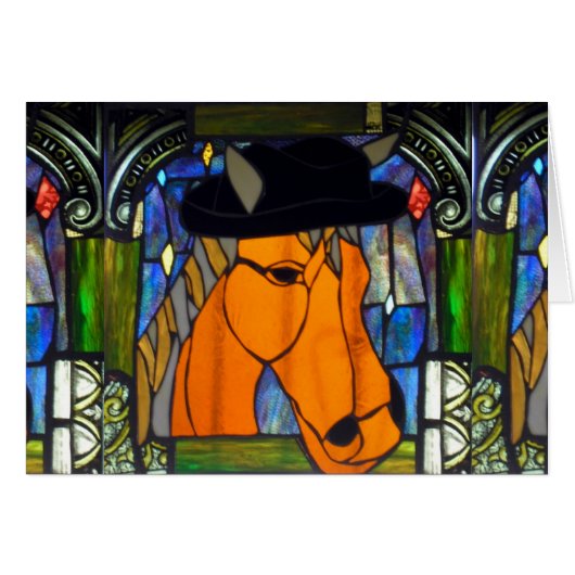 Horse wearing Hat Cards (Front Horizontal)