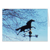 Horse Weather Vane Blue Sky (Front Horizontal)