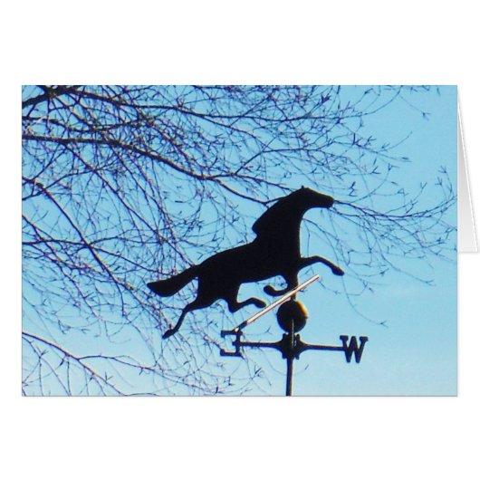 Horse Weather Vane Blue Sky (Front Horizontal)