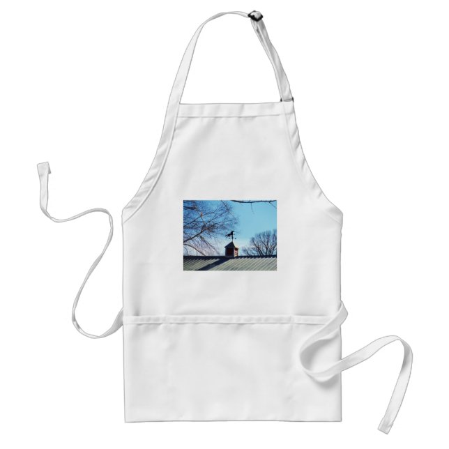 Horse Weather Vane Blue Sky Adult Apron (Front)