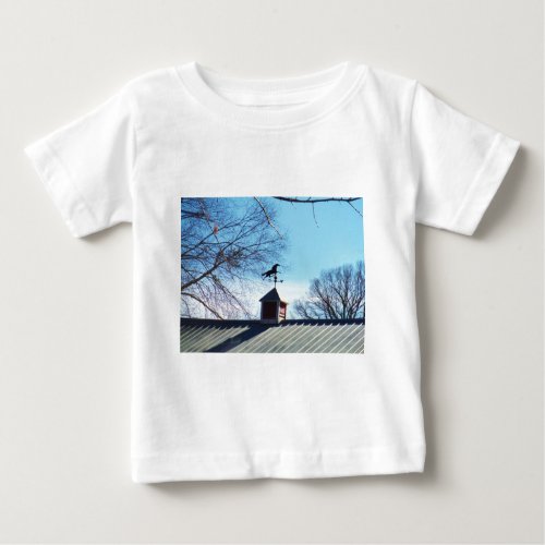 Horse Weather Vane Blue Sky Baby T_Shirt