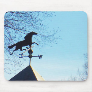 Horse Weather Vane Blue Sky Mouse Pad