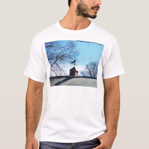 Horse Weather Vane Blue Sky T_Shirt