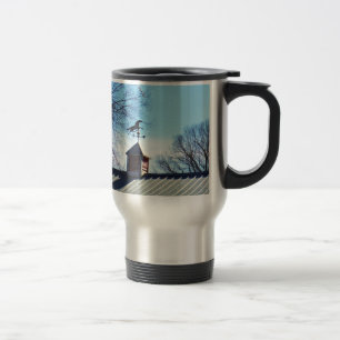 Horse Weather Vane Blue Sky Travel Mug