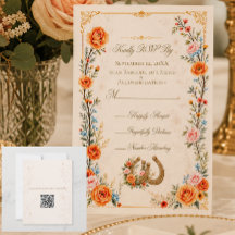Horse Wedding RSVP Card