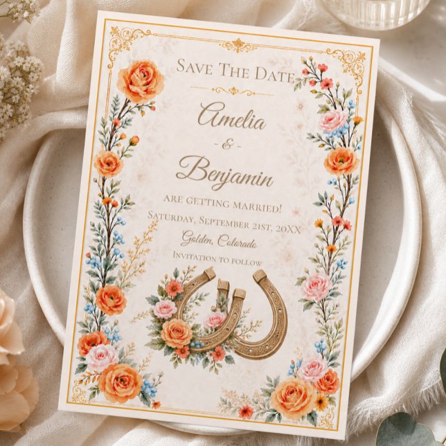 Horse Wedding Save The Date (Creator Uploaded)
