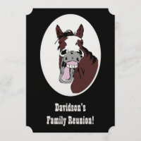 Horse Western Theme Family Reunion Custom Invite