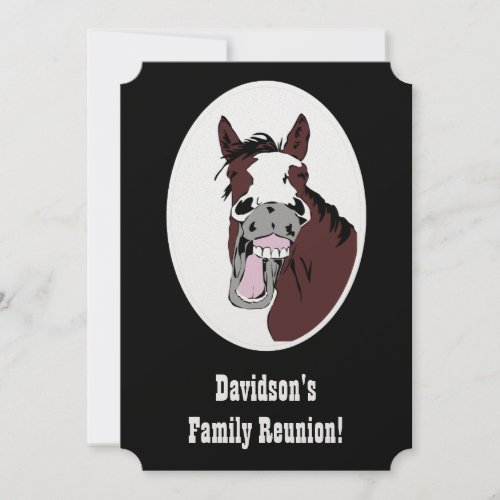 Horse Western Theme Family Reunion Custom Invite