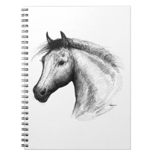 Horse:  White Notebook